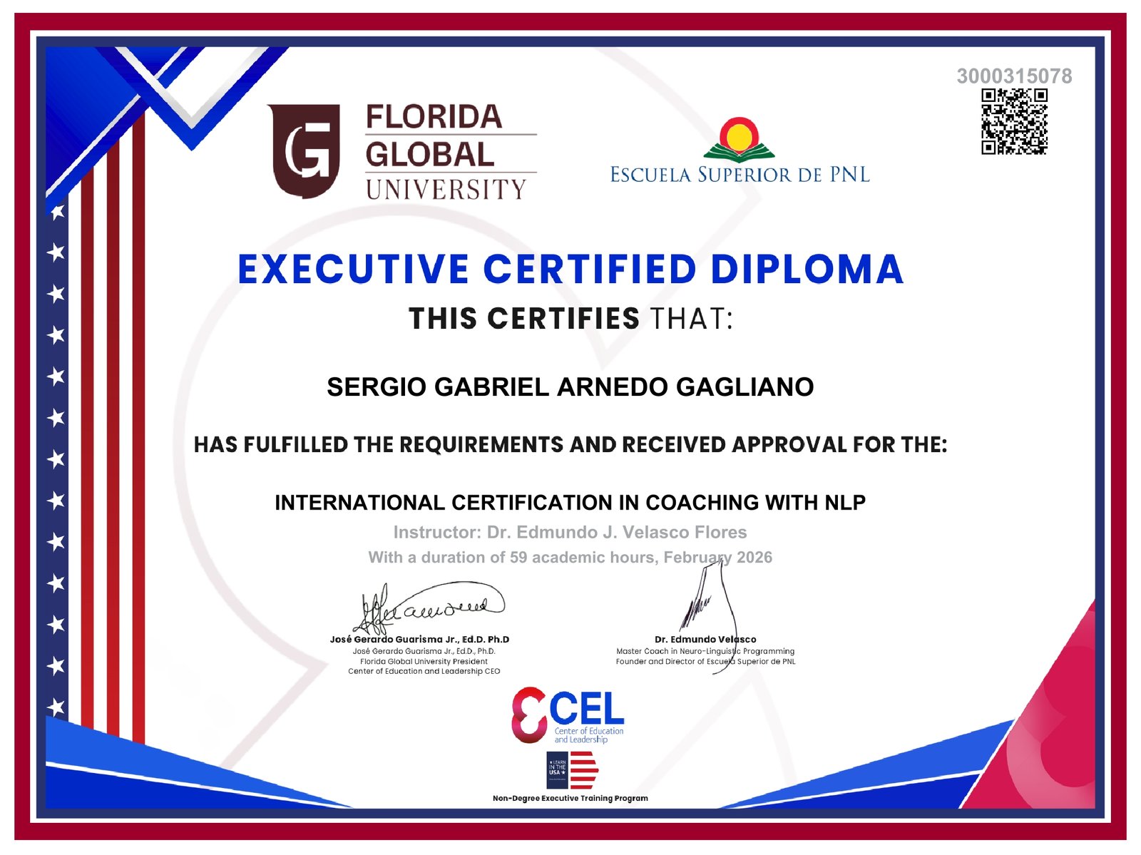 certificado global university florida